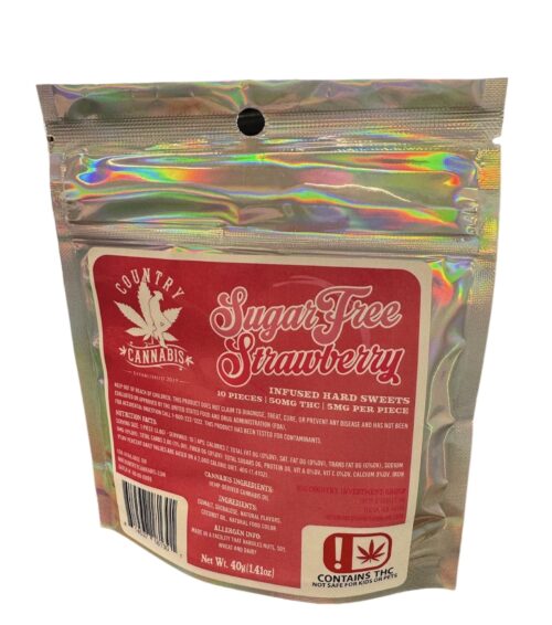 Country Cannabis Sugar Free Infused Hemp Hard Sweets